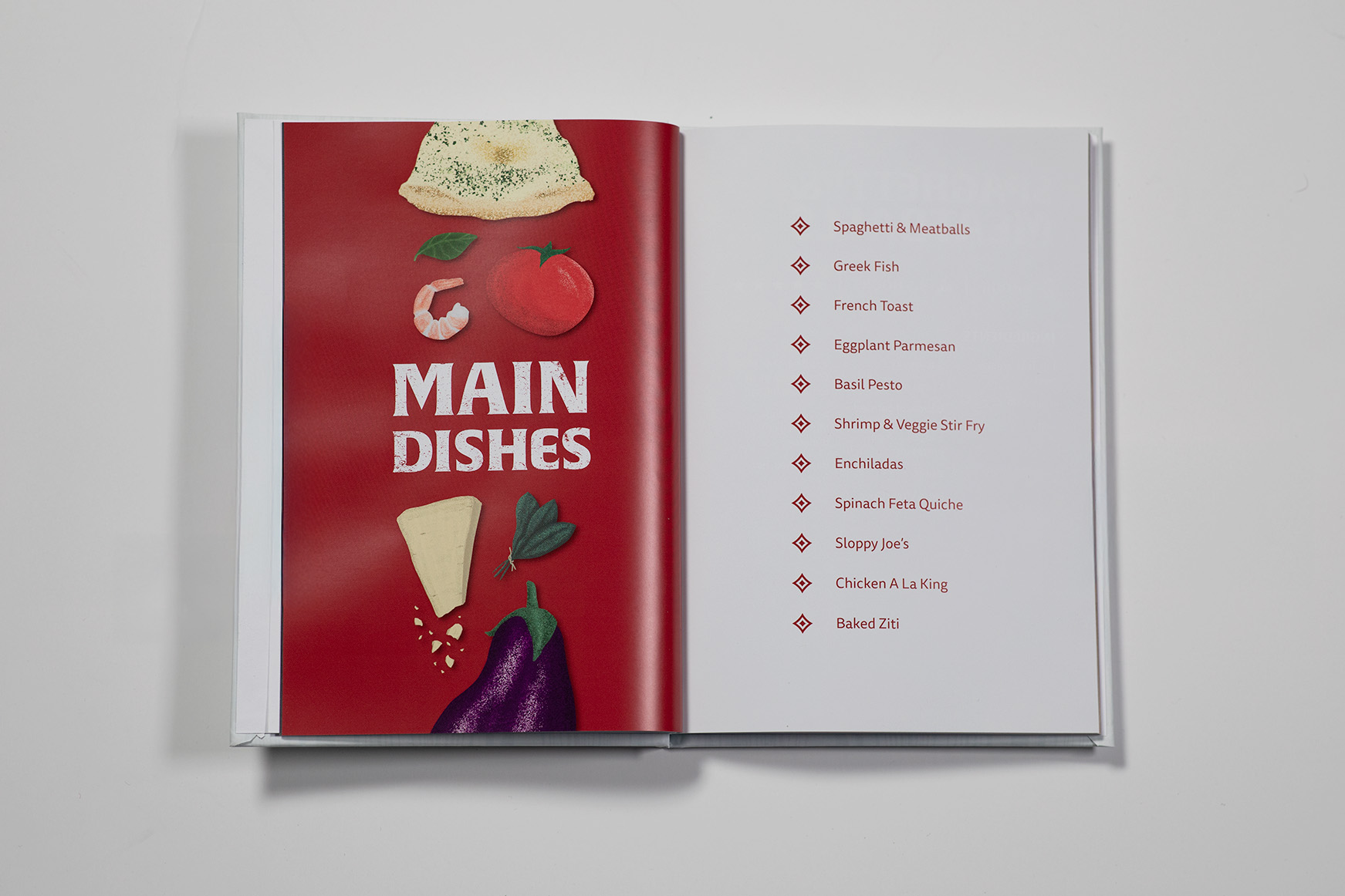 Main Dishes Page